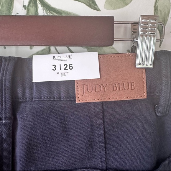 Judy Blue Double Cuff Joggers. Navy. Size 3 or 26. NWT. - Picture 5 of 14